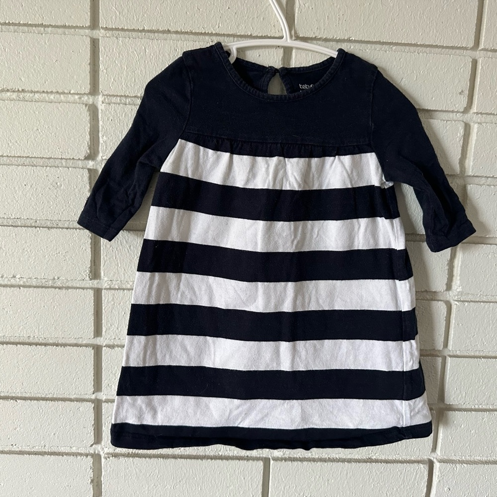 Baby Gap Long Sleeve Striped Dress